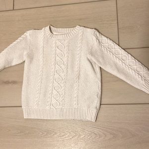 Janie + Jack white sweater